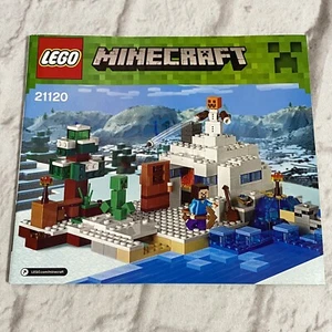 LEGO 21120 Minecraft instructions Only- No Pieces Replacement Manual Book - Imagen 1 de 3