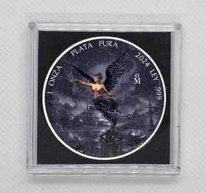 2024 Mexico Libertad Dark Skies Black Forest Hologram Series 1 oz Silver Coin - Picture 1 of 2