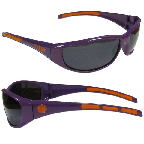 Clemson Tigers Wrap Sunglasses Sports NCAA UV Shades College Glasses Fan Team Cover