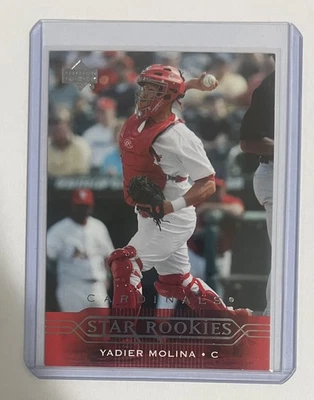 Yadier Molina 2005 cubierta superior - Star Rookies primer lanzamiento Cardinals RC #258 Foto 1 de 2