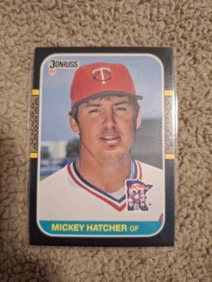 Michael "Mickey" Hatcher - 1987 Donruss #491 Minnesota Twins - Image 1 of 2