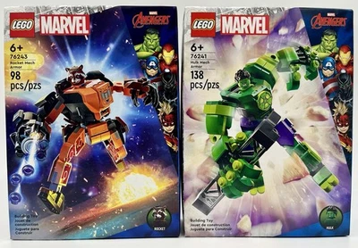 LEGO Marvel Avengers Mech Armor duo - Rocket 76243 & Hulk 76241 - 6+ - Image 1 of 4