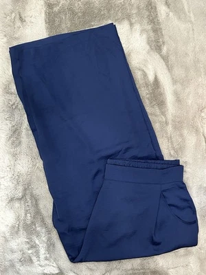 Jessica Simpson Women’s Navy Solid Flowy Wide Leg Pants Plus 3X - Image 1 of 4