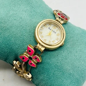 Peck & Peck Butterfly Enameled Ladybug Bee Dragonfly Watch Womens New Batt Y2K - Picture 1 of 16