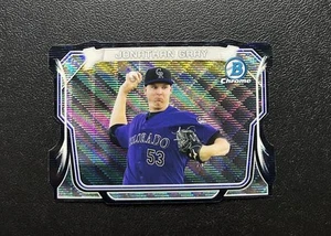 2014 Bowman Chrome Jonathan Gray Black Wave Refractor Mini Die-Cut 23/25 #MC-JG - Bild 1 von 2