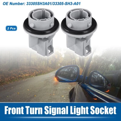 2pcs No.33305SH3A01 Front Turn Signal Light Socket for Acura Integra 1988-1993 - Image 1 of 4