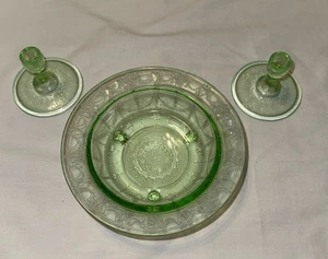 Vintage NOS Mosser Jennifer Glas Miniatur #6 Set, grün - Bild 1 von 13