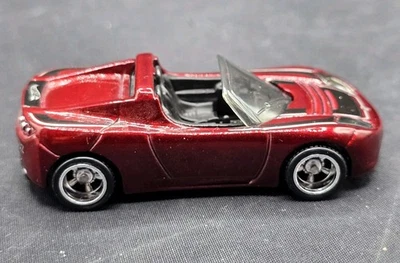 2016 Hot Wheels Super Treasure Hunt Tesla Roadster Diecast Real Riders Loose - Image 1 of 4