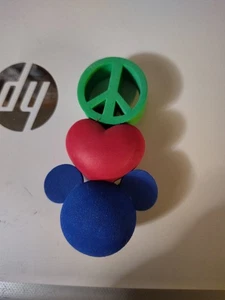 Disney World Topolino Pace Amore Cuore Disney Antenna Auto Topper Palla A316 - Foto 1 di 4