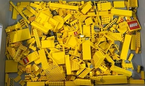 Lego Gelbe Steine Zubehör Konvolut 1,150 Kg City Baufahrzeuge Einzelteile - Bild 1 von 12