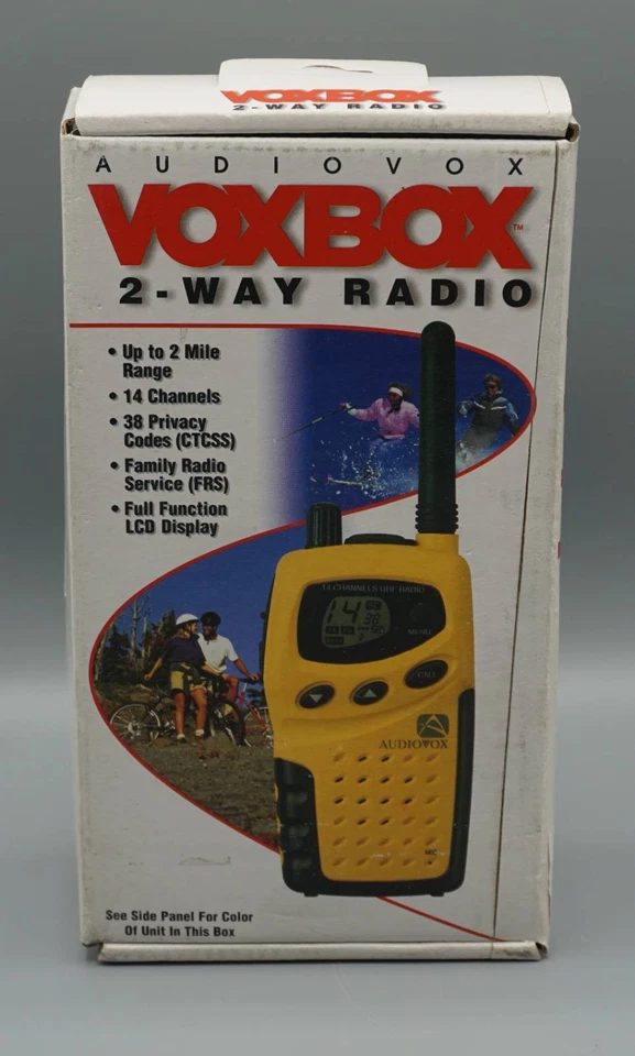 AudioVox VoxBox 双向收音机半透明蓝色(单)- 全新开箱-yknt — 第 1/4 张图片