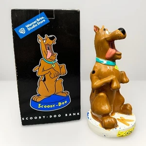 Vintage 1998 Scooby-Doo Ceramic Bank Warner Bros Studio Boxed Paint Loss – READ - Picture 1 of 17