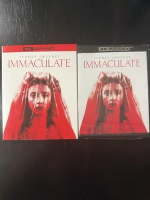 Immaculate (2024) 4K Ultra HD w/OOP Slipcover Sydney Sweeney Horror Neon - Image 1 of 4