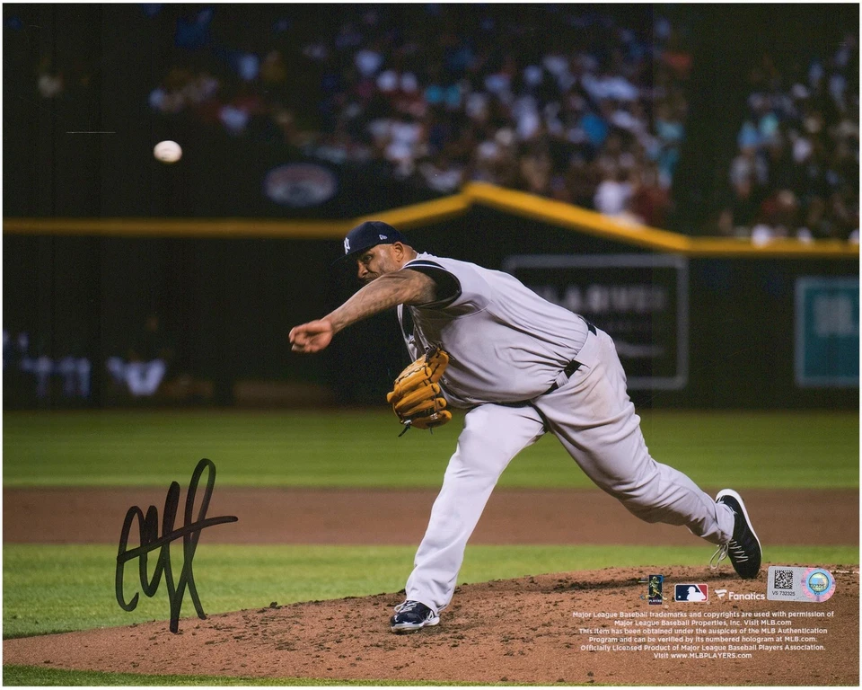 CC Sabathia New York Yankees Autographed 8" x 10" 3000th Strikeout Photograph - Image 1 of 1