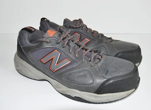 New Balance UK 9.5 Entrenador Puntera de Acero MID627G2 Hombres 627v2 Gris Naranja Botas de Trabajo - Imagen 1 de 8