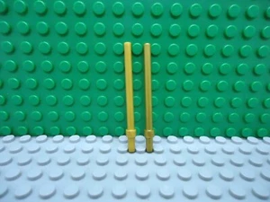 Lego 2 Pearl Gold bar 6L with thick stop ring NEW - Picture 1 of 1