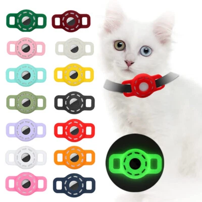 Pet Case Silicone For Apple Airtag Air Tag GPS Tracker Loop Cover Dog Collar↔ - Image 1 of 4