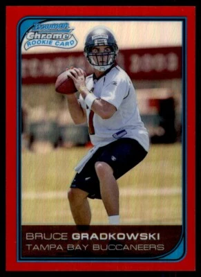 2006 Bowman Chrome Red Refractor Bruce Gradkowski RC 1/5 Bucs #241 *Noles2148* - Image 1 of 2