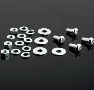 FRONT FENDER BRACKET SCREW (4) SET NEW KAWASAKI 750 H2 H2A VIS GARDE BOUE AVANT - Picture 1 of 1