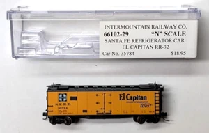 Coche refrigerador Intermountain 66102-29 Santa Fe ATSF SFRD 35784 "El Capitán" - Imagen 1 de 3