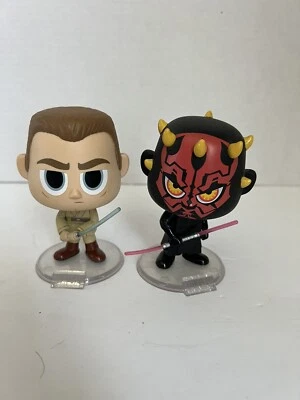 Funko Vynl Star Wars 4" Pacote com 2 Bobble Heads Obi-Wan Kenobi & Darth Maul - Imagem 1 de 3