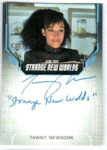 STAR TREK SNW STRANGE NEW WORLDS S2 TAWNY NEWSOME INSCRIPTION AUTOGRAPH V1 - Picture 1 of 2