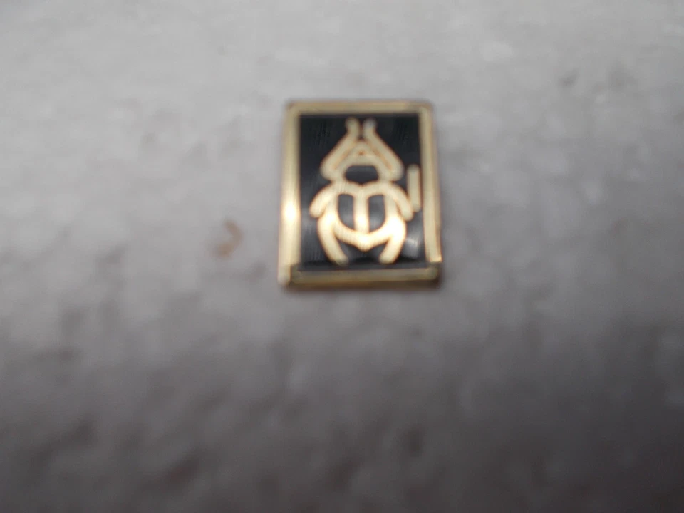 PIN'S SCARABEE NOIR ET DORE - Photo 1/1