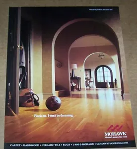 Print Anzeigenseite 2003 - Mohawk Parkettboden - Bowling Ball Thema - Werbung - Bild 1 von 1