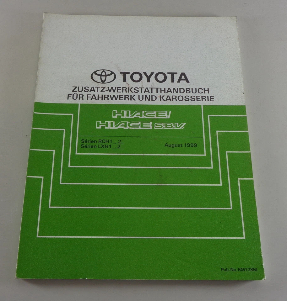 Manual de Taller Toyota Hiace / Hiace S. S. B. V. Suplemento Von 08/1999 - Imagen 1 de 1