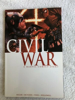 Civil War Collects #1-1st Millar McNiven (Apr 2007, Marvel) TPB VF+ 8.5 - Image 1 of 4