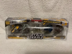 Hasbro Star Wars Titanium Series Set with Exclusive Raw Metal AT-RT, NISP - Picture 1 of 10
