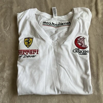 Ferrari Cotton T-shirt  Women Small Medium - Image 1 of 4