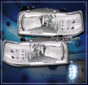 92-96 FORD F150 F250 BRONCO LED HEAD LIGHT+CORNER 94 95 - Picture 1 of 1