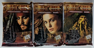 Pirates of the Caribbean PocketModel Booster LOT 3 Art Set WizKids CSG NEW - Picture 1 of 2