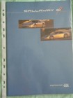 Callaway C12 brochure c1990's English, French & German text prestige