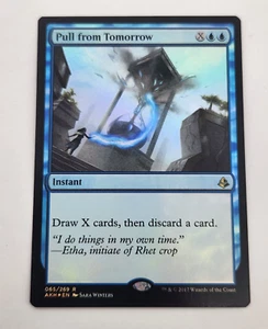 1 x Pull from Tomorrow - Foil - Promo Prerelease - Amonkhet - Light Play / MP. - Foto 1 di 8