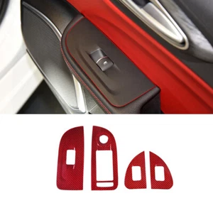 Red real carbon fiber Glass lift switch frame For Alfa Romeo Giulia 2017-2020 - Bild 1 von 7