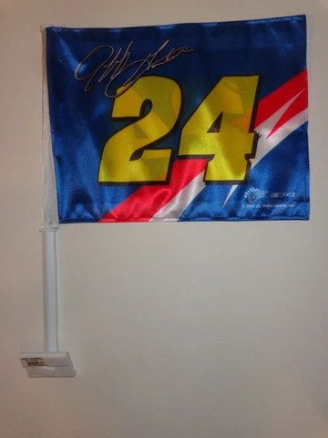 Jeff Gordon #24 15 1/2" x 11 Car Window Flag 2 Sided Heavy Duty Fabric FREE S&H! Cover