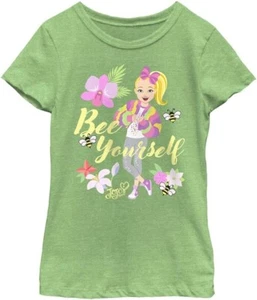 Nickelodeon JoJo Siwa Bee Yourself Girls Tee Shirt Green Apple X-L 14/16 - Picture 1 of 6