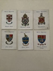 1934 Wills Arms Of Public Schools - Six Cards B - Picture 1 of 2