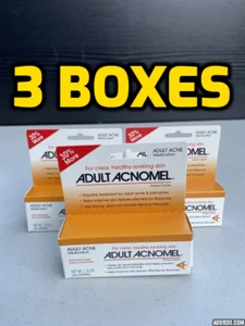 Crema tintada Acnomel para adultos medicamentos para el acné 1,30 OZ 36 G LOTE NUEVO DE 3 - Imagen 1 de 7