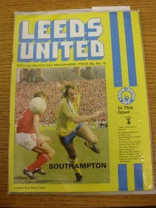 24/01/1979 Football League Cup Semi-Final: Leeds United v Southampton . Thanks - Picture 1 of 1