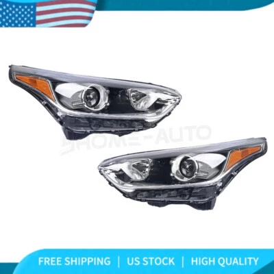 Halogen Headlight For 2019-2021 Kia Forte Left +Right Side KI2502230, KI2503230 Foto 1 de 4
