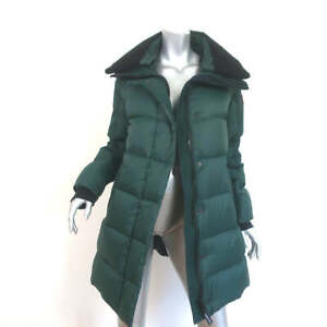 Canada Goose Altona Shearling & Lederverkleidung Daunenmantel grün Größe Small
