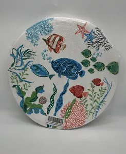 Placemat - Free as the Ocean Braided (4) Set Fish Coral Sea - Picture 1 of 3