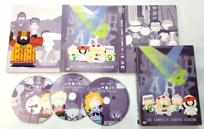 DVD South Park the Complete Fourth Season (Cleaned /teste) Adult Cartoon - Image 1 of 4