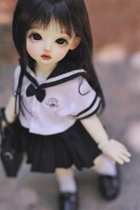 1/6 1/5 YoSD Mädchen BJD Puppe Outfits nur Shirt + Rock/Tasche 3 Farben Puppenkleidung - Bild 1 von 11