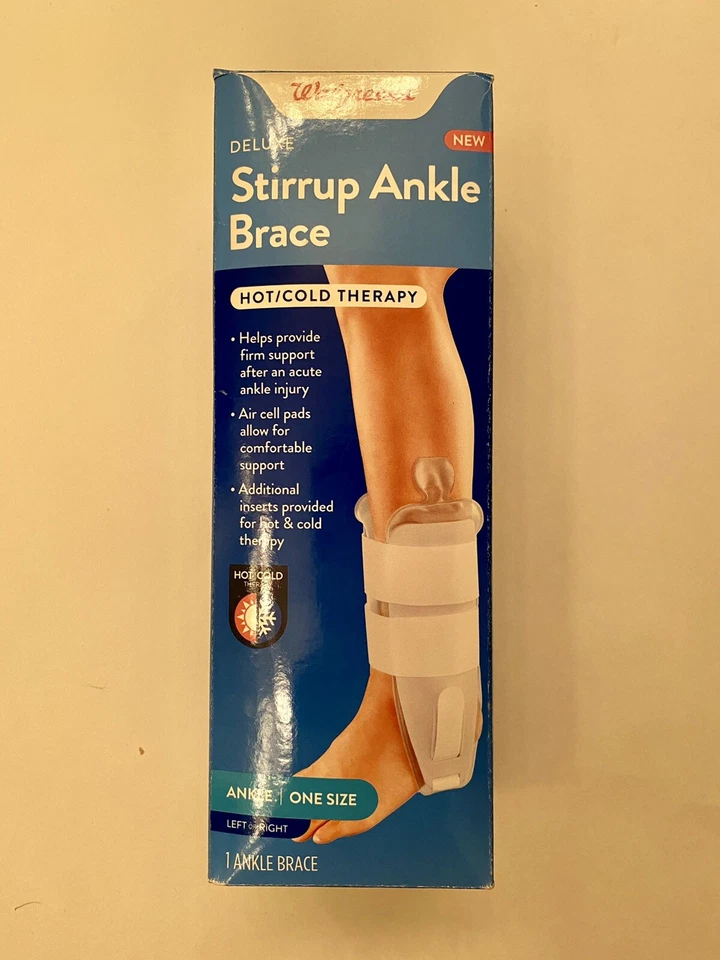 Nuevo tobillera estribo ajustable Walgreens Deluxe, talla única para izquierda o derecha Foto 1 de 1
