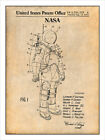 1973 NASA Apollo combinaison spatiale brevet imprimé art affiche dessin