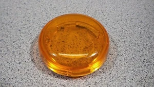 HARLEY DAVIDSON ORANGE TURN SIGNAL LIGHT COVER LENS (A) - Picture 1 of 6